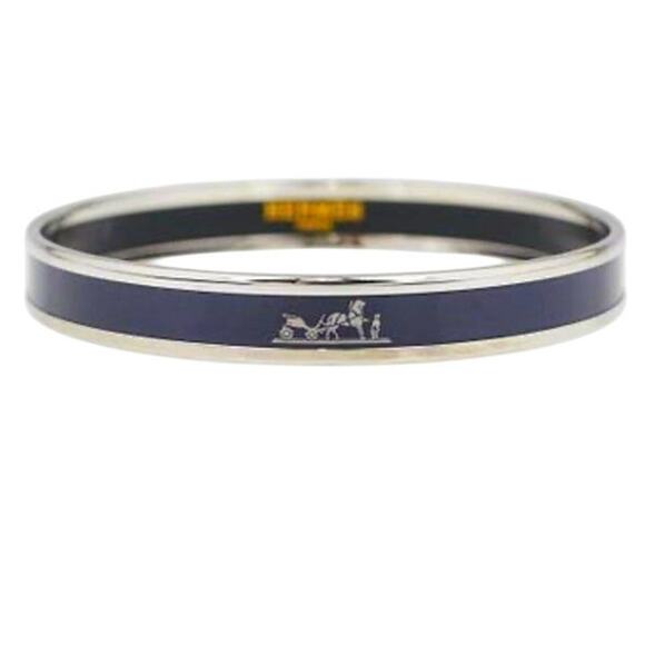 106. Hermes Caleche Blue Bangle - Picture 1 of 16